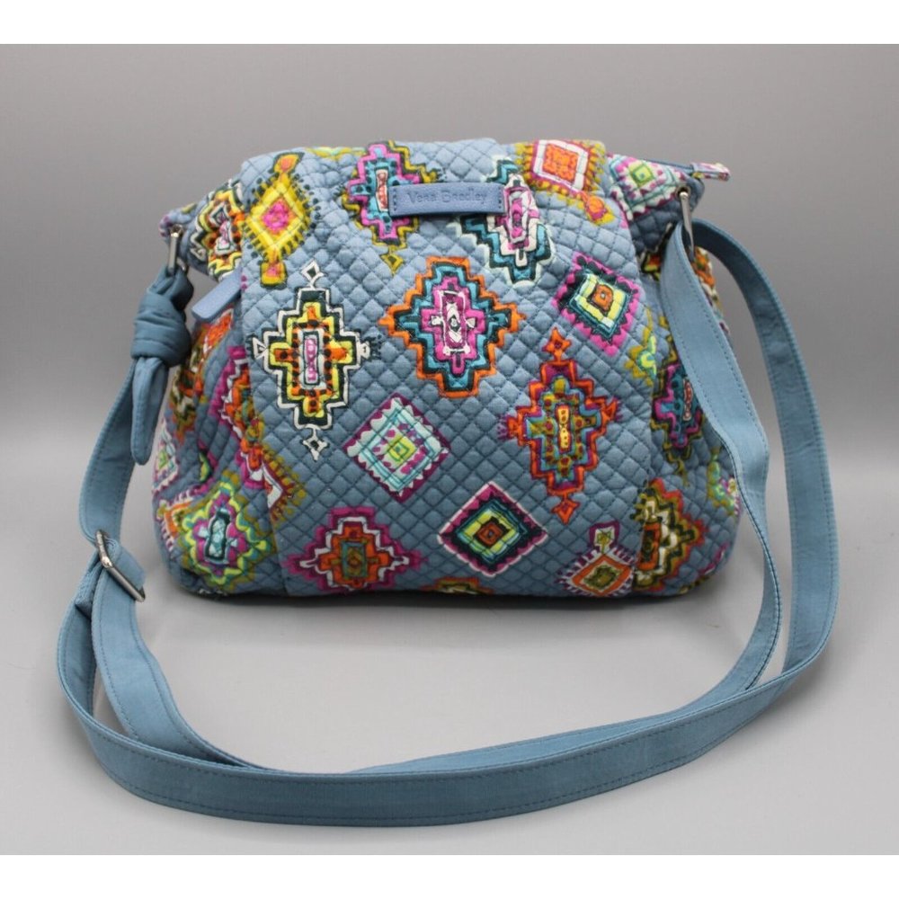 Vera Bradley Hadley Crossbody Bag Purse Painted Medallions Shoulder Satchel - Picture 2 of 11